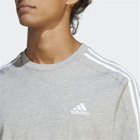 adidas 3 streifen grün shirt herren|Essentials Single Jersey 3.